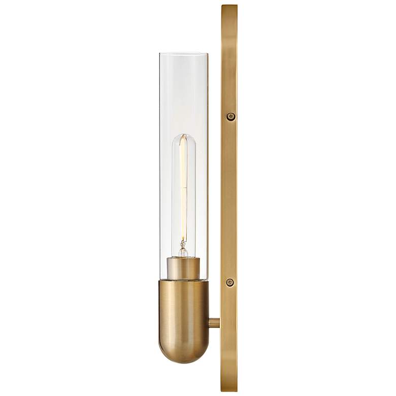 Image 4 Hinkley Tully 18" High Lacquered Brass Wall Sconce more views