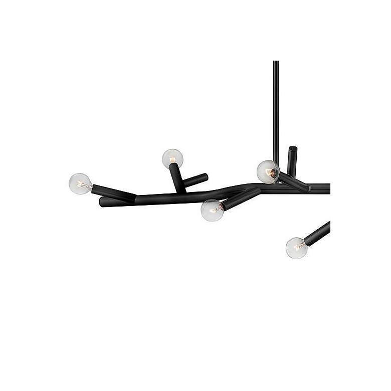 Image 3 Hinkley Twiggy 38" Wide 8-Light Modern Black Linear Chandelier more views