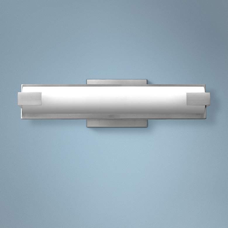 Image 1 Hinkley Unity 16 inch Wide Brushed Nickel LED Bath Light