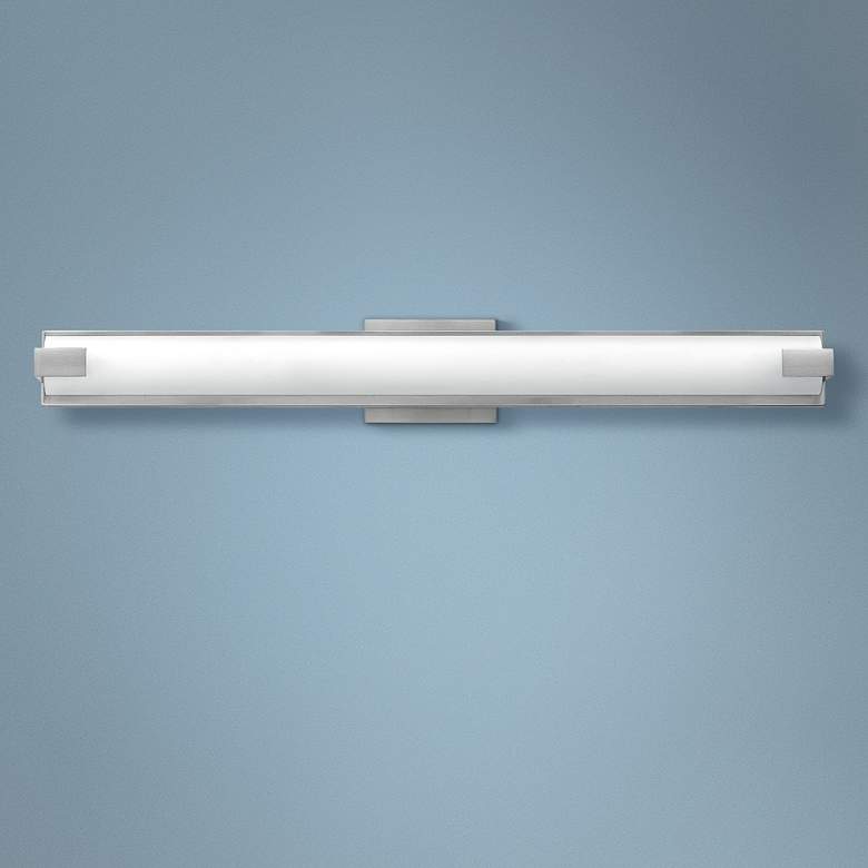 Image 1 Hinkley Unity 29 1/2 inchW Brushed Nickel 2-LED Bath Light