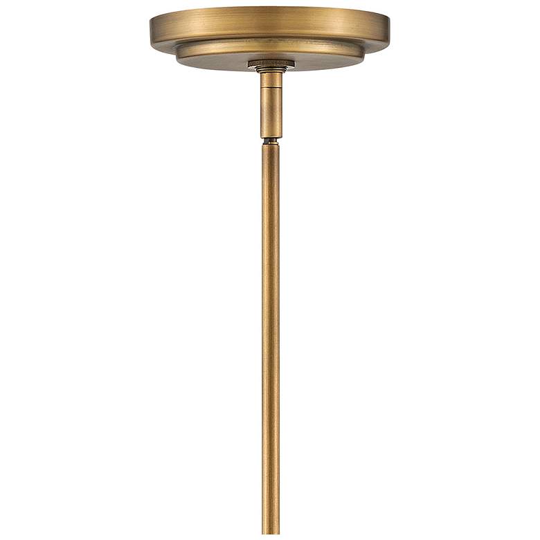 Image 7 Hinkley Vance 10" Wide Heritage Brass Seeded Glass Modern Mini Pendant more views