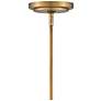 7_Hinkley Vance 10" Wide Heritage Brass Seeded Glass Modern Mini Pendant more views