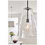 5_Hinkley Vance 10" Wide Polished Nickel Mini Pendant more views