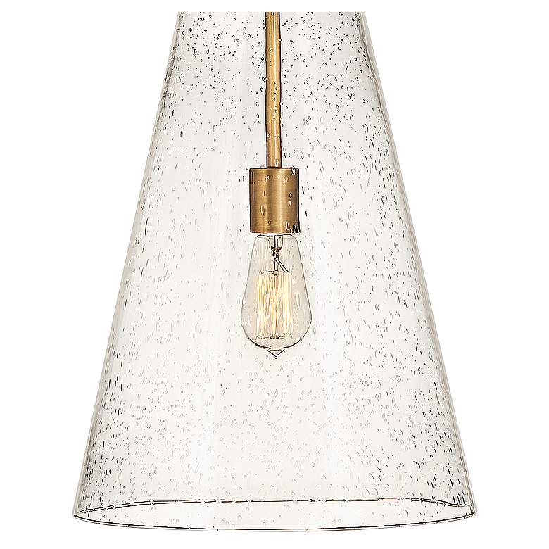 Image 3 Hinkley Vance 13" Wide Heritage Brass and Glass Pendant Light more views