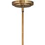 Hinkley Vance 13" Wide Heritage Brass and Glass Pendant Light