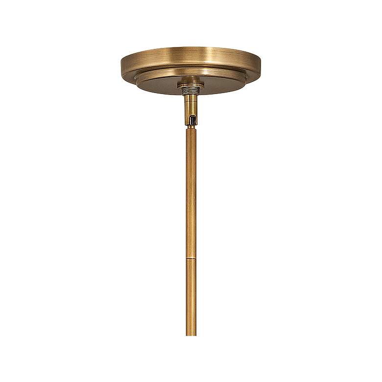 Image 4 Hinkley Vance 13" Wide Heritage Brass and Glass Pendant Light more views
