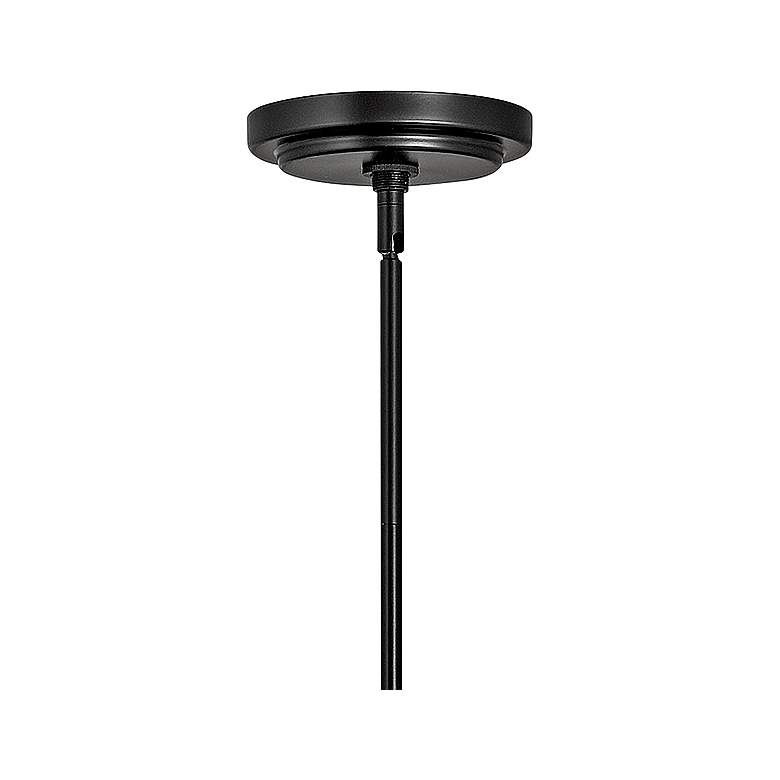Image 4 Hinkley Vance 13" Wide Satin Black and Glass Pendant Light more views