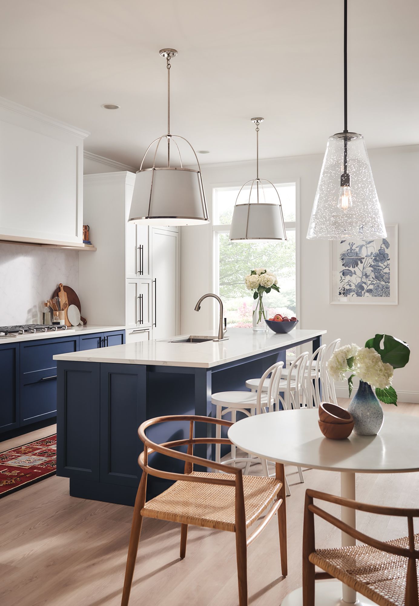 Image 5 Hinkley Vance 13" Wide Satin Black and Glass Pendant Light more views