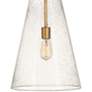 Hinkley Vance 13"W Heritage Brass and Glass Pendant Light
