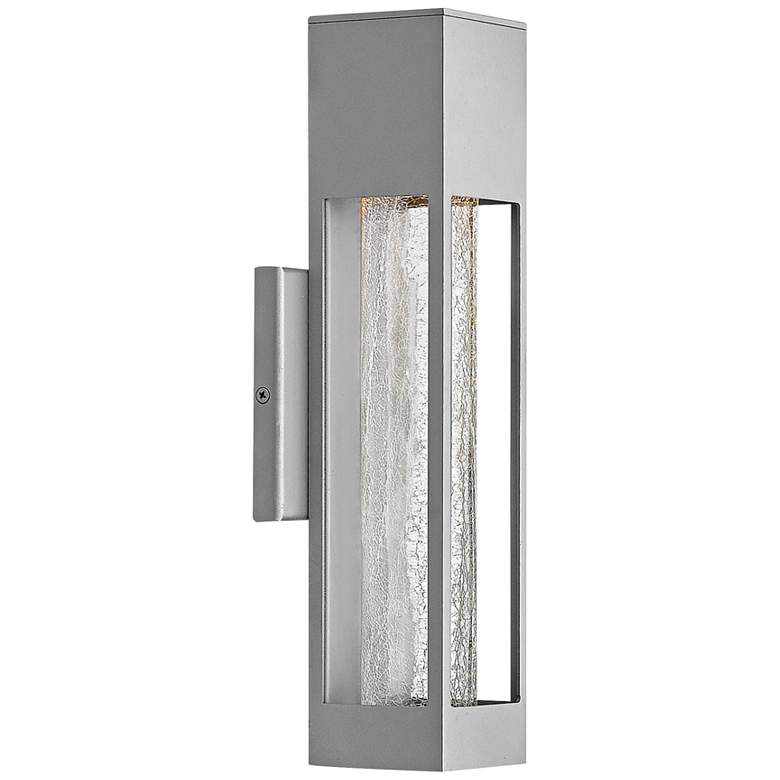 Image 1 Hinkley Vapor 14" High Titanium Outdoor Wall Light