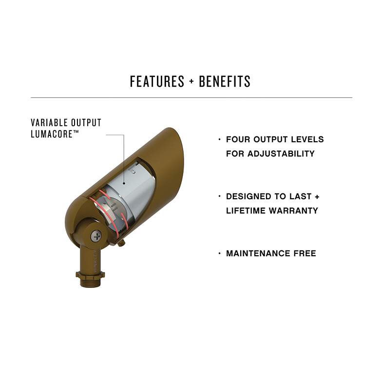 Image 4 Hinkley Variable Output LumaCORE LED Outdoor Spot Light more views