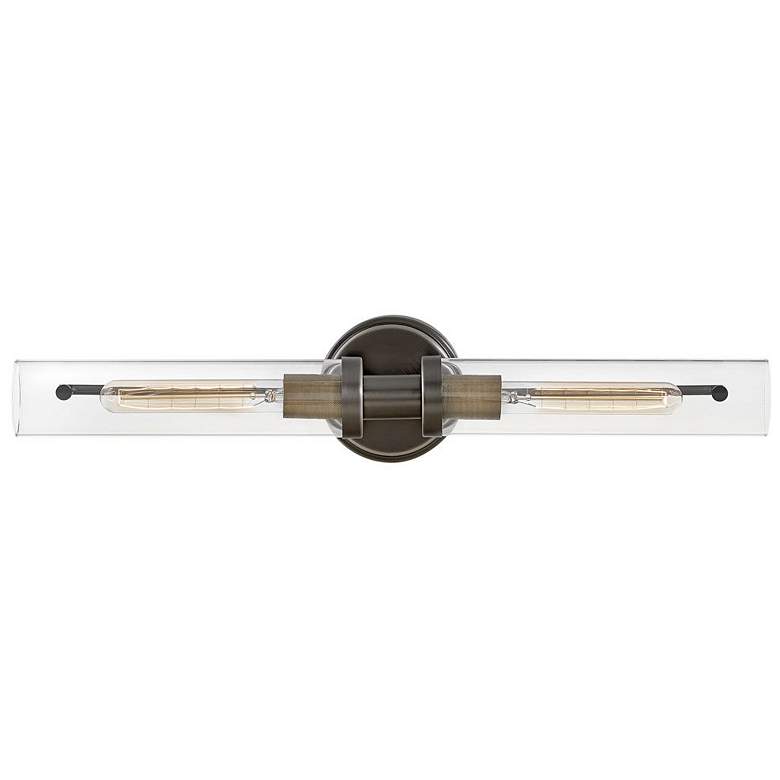 Image 1 Hinkley Vaughn 25" Wide 2-Light Black Oxide Vanity Bath Light