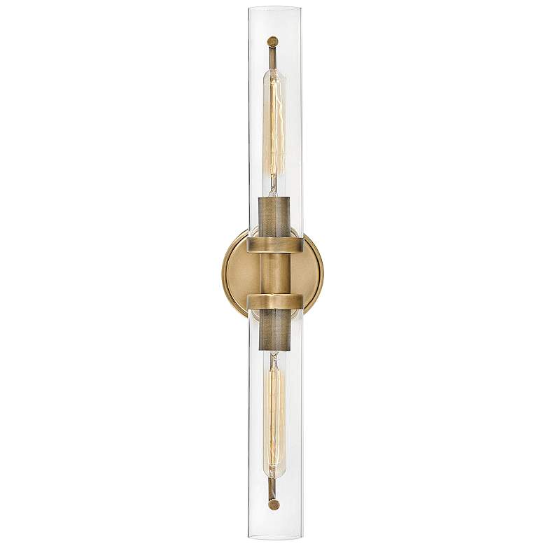 Image 6 Hinkley Vaughn 25 inch Wide 2-Light Heritage Brass Vanity Bath Light more views