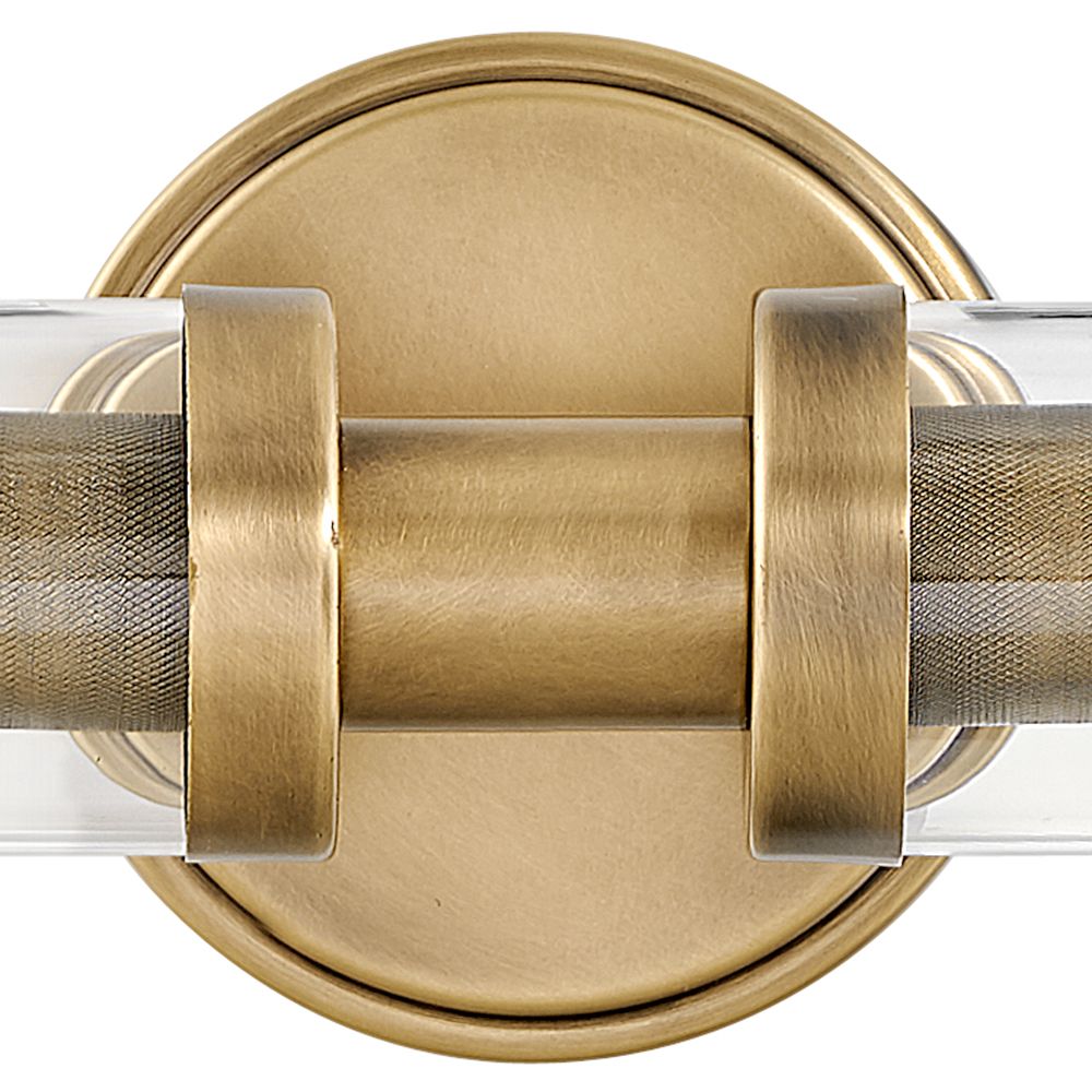 Hinkley Vaughn 25" Wide 2-Light Heritage Brass Vanity Bath Light