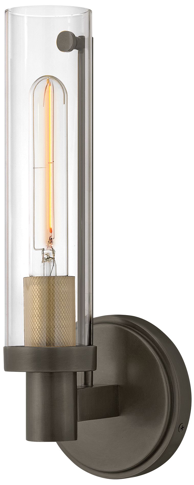 Hinkley Vaughn Medium Single Light Sconce 14" Black Oxide