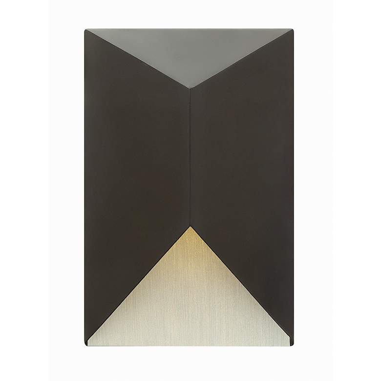 Image 1 Hinkley Vento 12" High LED Satin Black Outdoor Wall Light