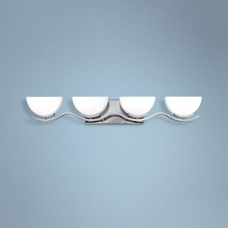 Image 1 Hinkley Verve 32 3/4" Wide Chrome 4-Light Bath Light