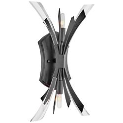 Hinkley Vida 17 1/2" Modern 2-Light Brushed Graphite Wall Sconce