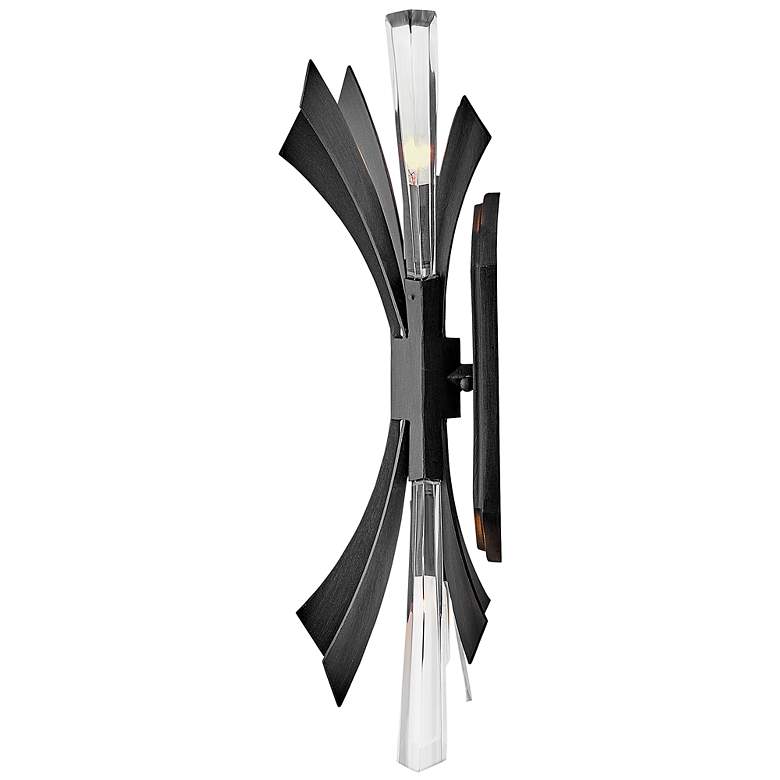 Image 5 Hinkley Vida 17 1/2" Modern 2-Light Brushed Graphite Wall Sconce more views