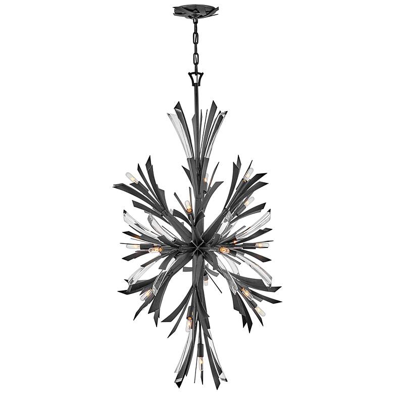 Image 2 Hinkley Vida 24" Wide Brushed Graphite Large Orb Chandelier more views