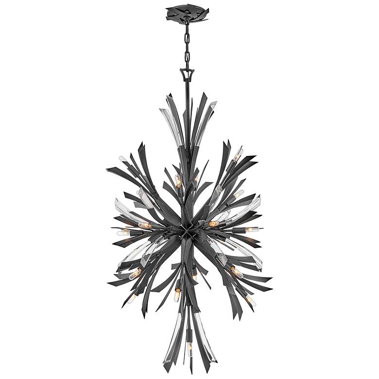 Image 3 Hinkley Vida 24" Wide Brushed Graphite Large Orb Chandelier more views