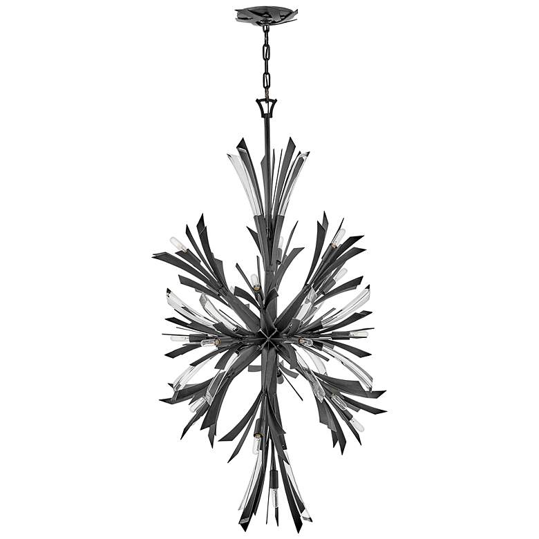 Image 4 Hinkley Vida 24" Wide Brushed Graphite Large Orb Chandelier more views