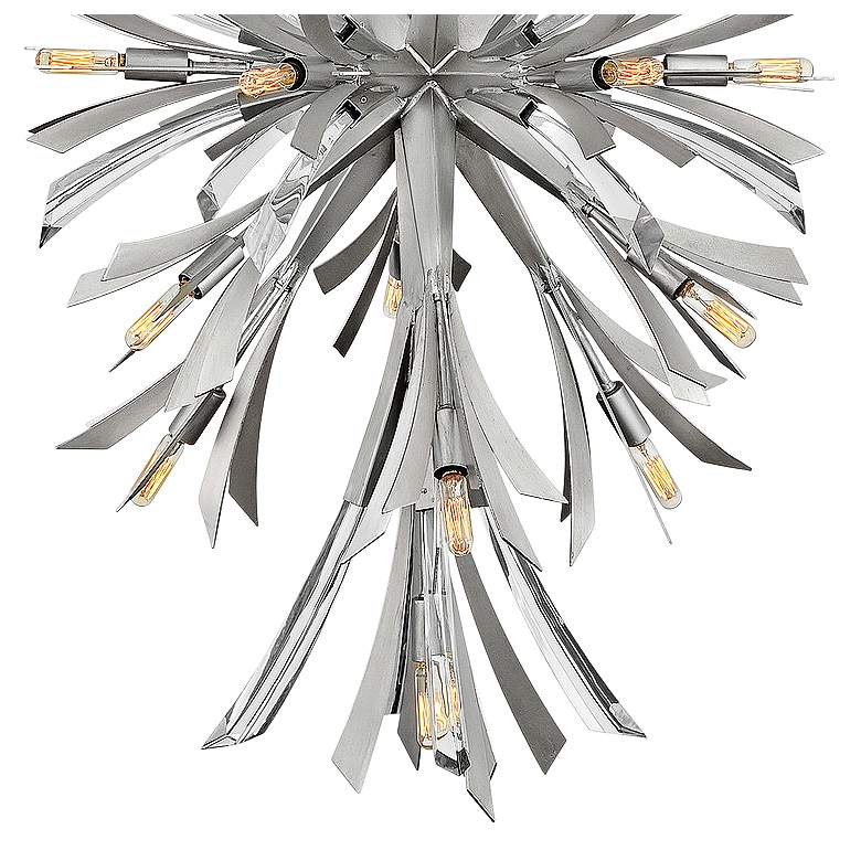 Image 3 Hinkley Vida 24 inch Wide Glacial Metal 19-Light Pendant Light more views