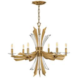 Hinkley Vida 29 1/4" Wide Burnished Gold Modern 6-Light Chandelier