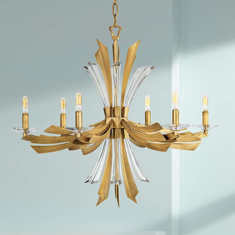 Image 1 Hinkley Vida 29 1/4" Wide Burnished Gold Modern 6-Light Chandelier