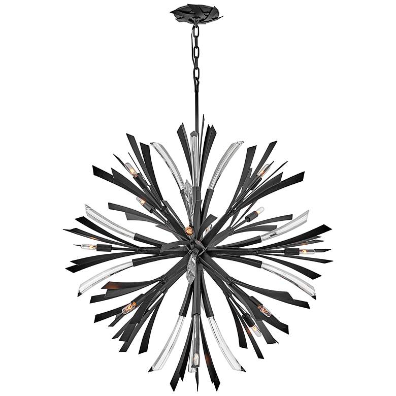 Image 6 Hinkley Vida 36" Wide Brushed Graphite 13-Light Orb Chandelier more views