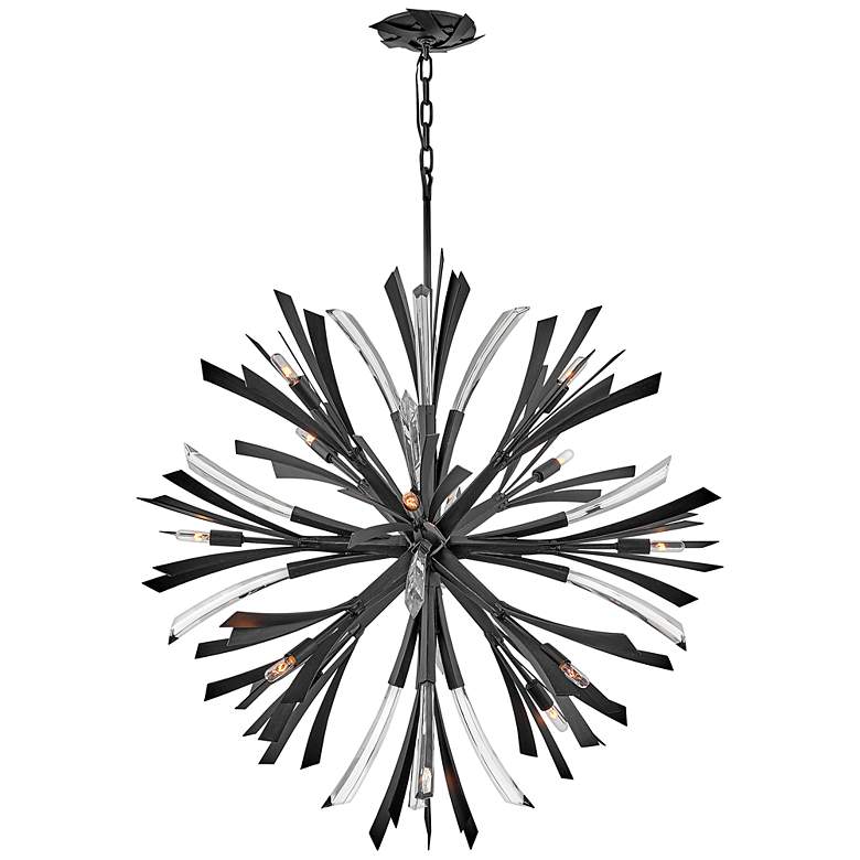 Image 6 Hinkley Vida 36 inch Wide Brushed Graphite 13-Light Orb Chandelier more views