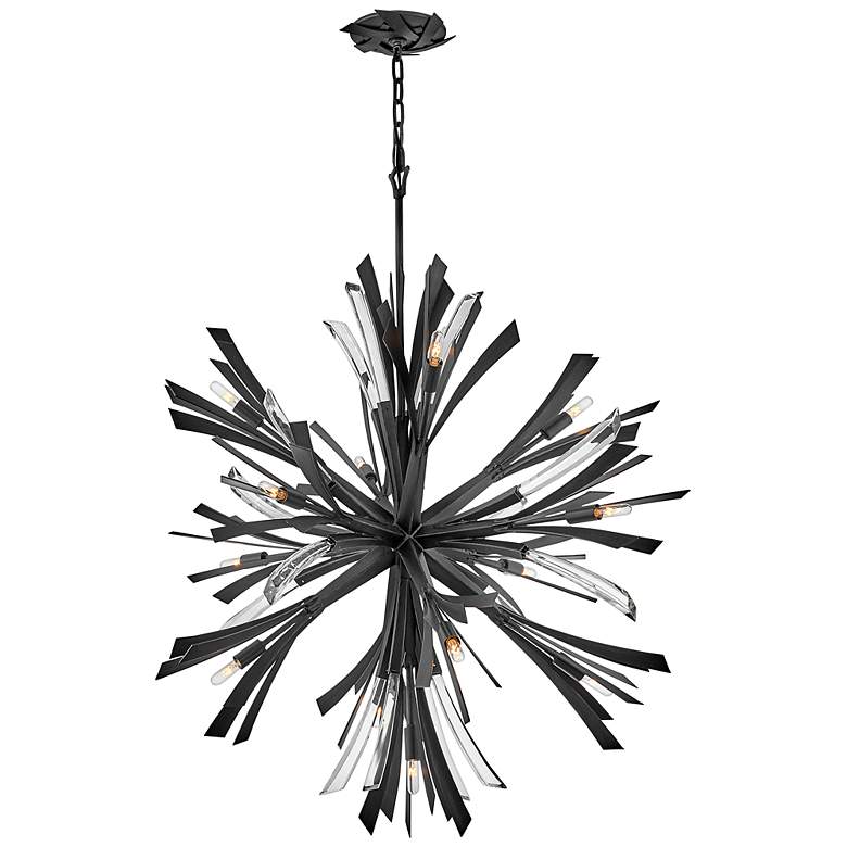 Image 7 Hinkley Vida 36" Wide Brushed Graphite 13-Light Orb Chandelier more views