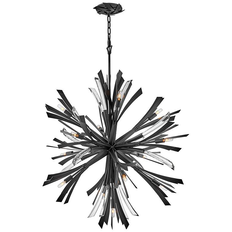 Image 7 Hinkley Vida 36 inch Wide Brushed Graphite 13-Light Orb Chandelier more views