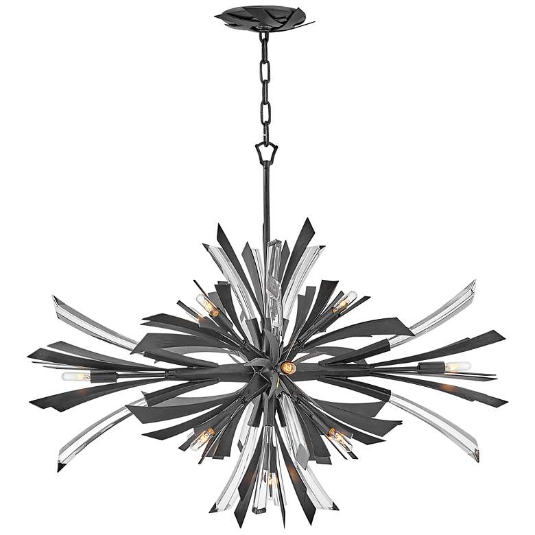 Image 6 Hinkley Vida 36" Wide Brushed Graphite 13-Light Single Tier Pendant more views