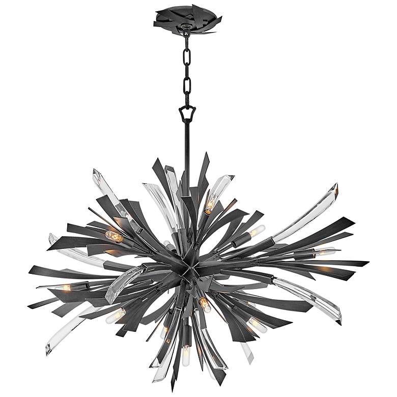 Image 7 Hinkley Vida 36" Wide Brushed Graphite 13-Light Single Tier Pendant more views