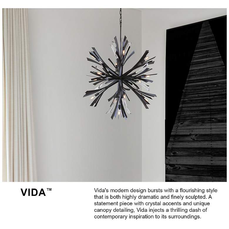 Image 6 Hinkley- Vida Medium Semi-Flush Mount - 24" Glacial more views
