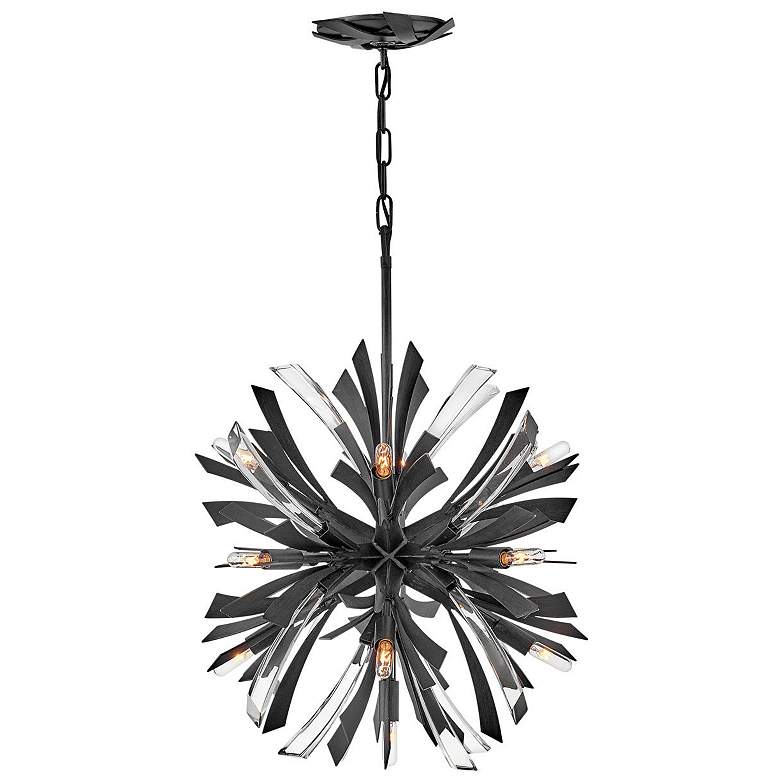Image 1 Hinkley Vide 22" Wide Brushed Graphite Medium Orb Chandelier Vida