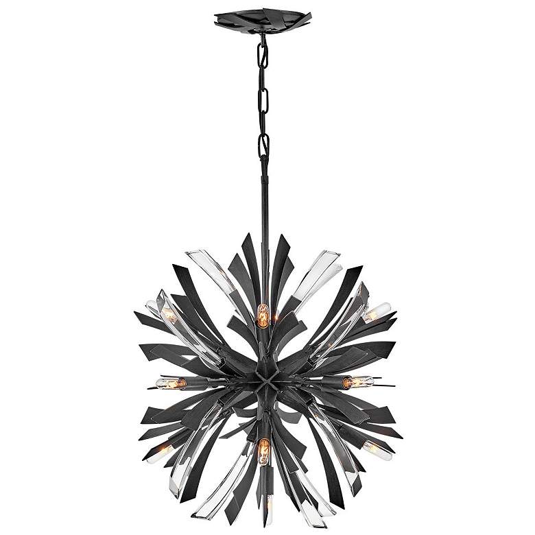 Image 1 Hinkley Vide 22 inch Wide Brushed Graphite Medium Orb Chandelier Vida