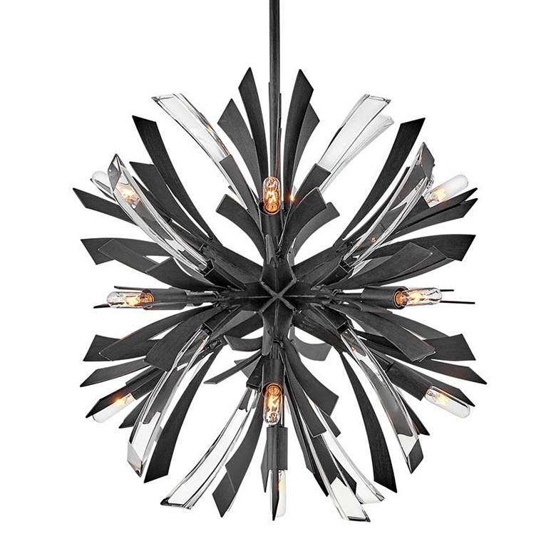 Image 2 Hinkley Vide 22" Wide Brushed Graphite Medium Orb Chandelier Vida more views