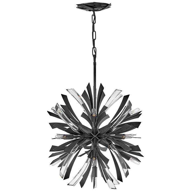 Image 4 Hinkley Vide 22" Wide Brushed Graphite Medium Orb Chandelier Vida more views