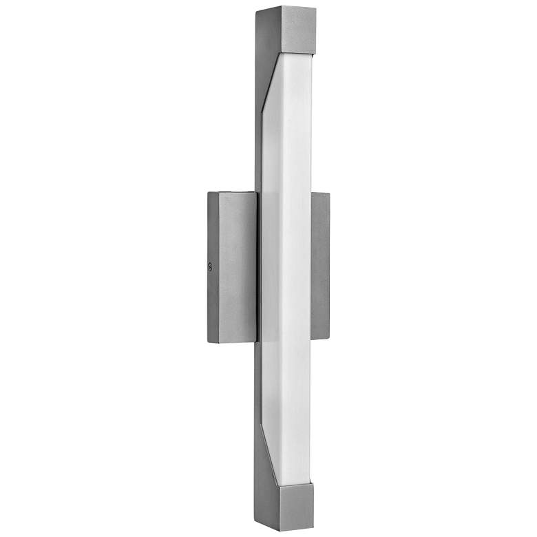 Image 2 Hinkley Vista 18 3/4 inchH LED Titanium Outdoor Wall Light