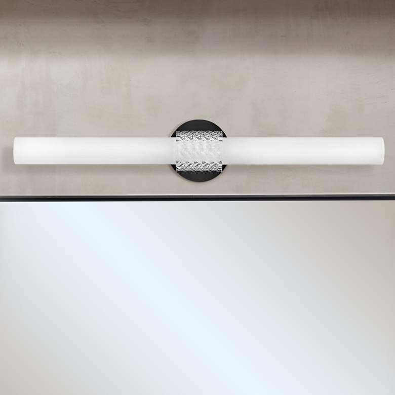 Image 1 Hinkley Vivi 32" Wide Black LED Bath Light