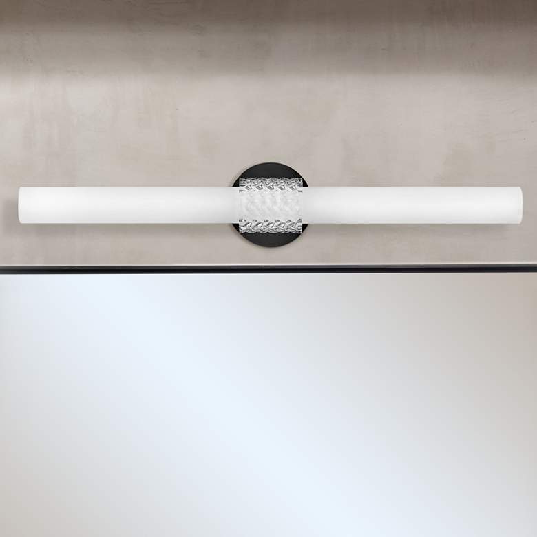 Image 1 Hinkley Vivi 32 inch Wide Black LED Bath Light