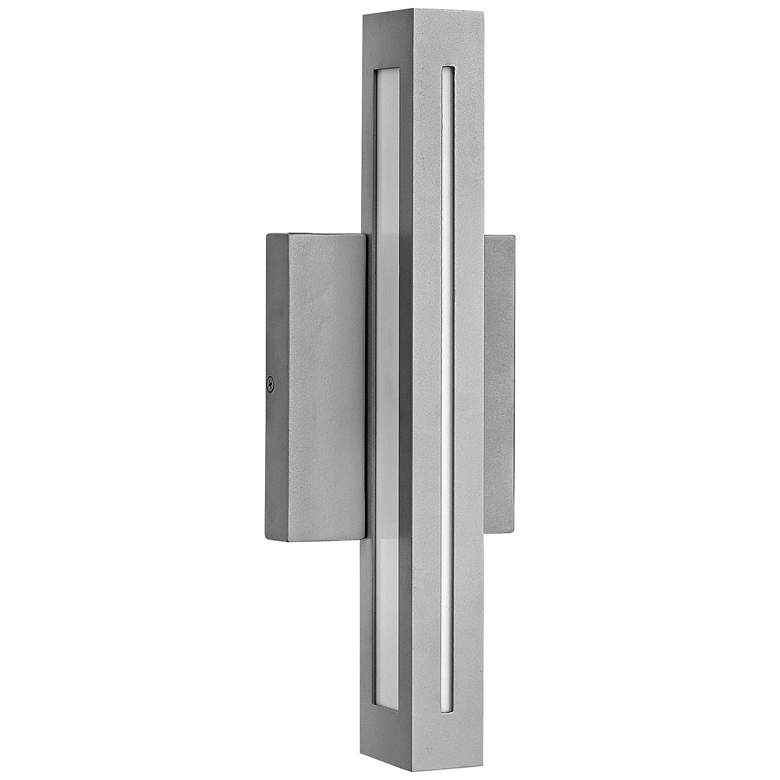 Image 1 Hinkley Vue LED 14 3/4 inch High Titanium Outdoor Wall Light
