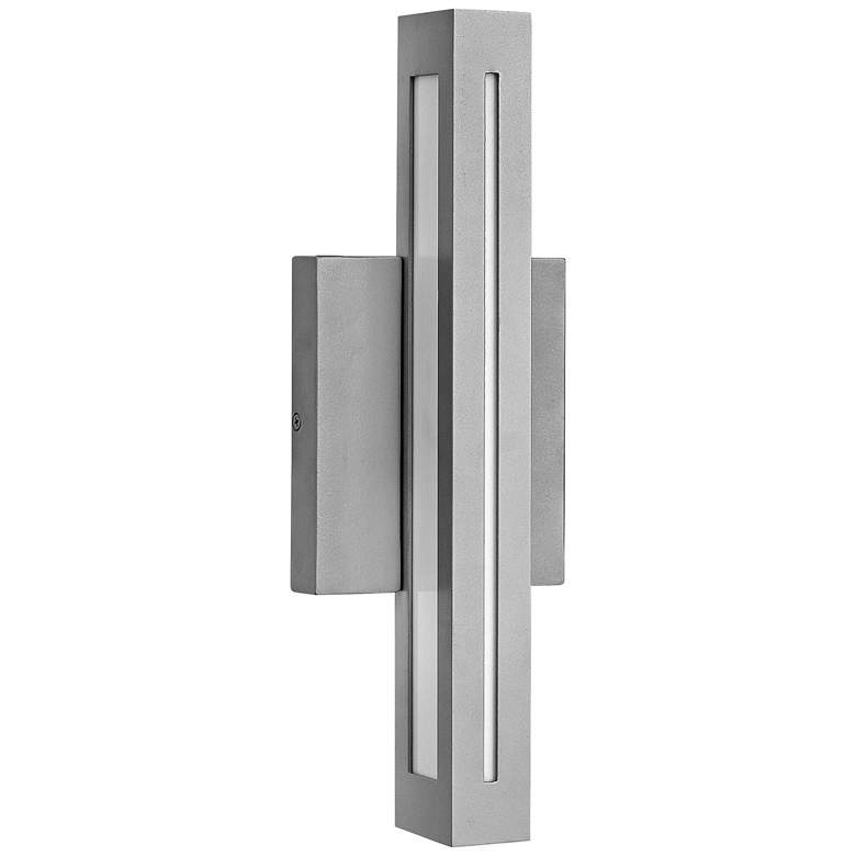 Image 1 Hinkley Vue LED 14 3/4" High Titanium Outdoor Wall Light