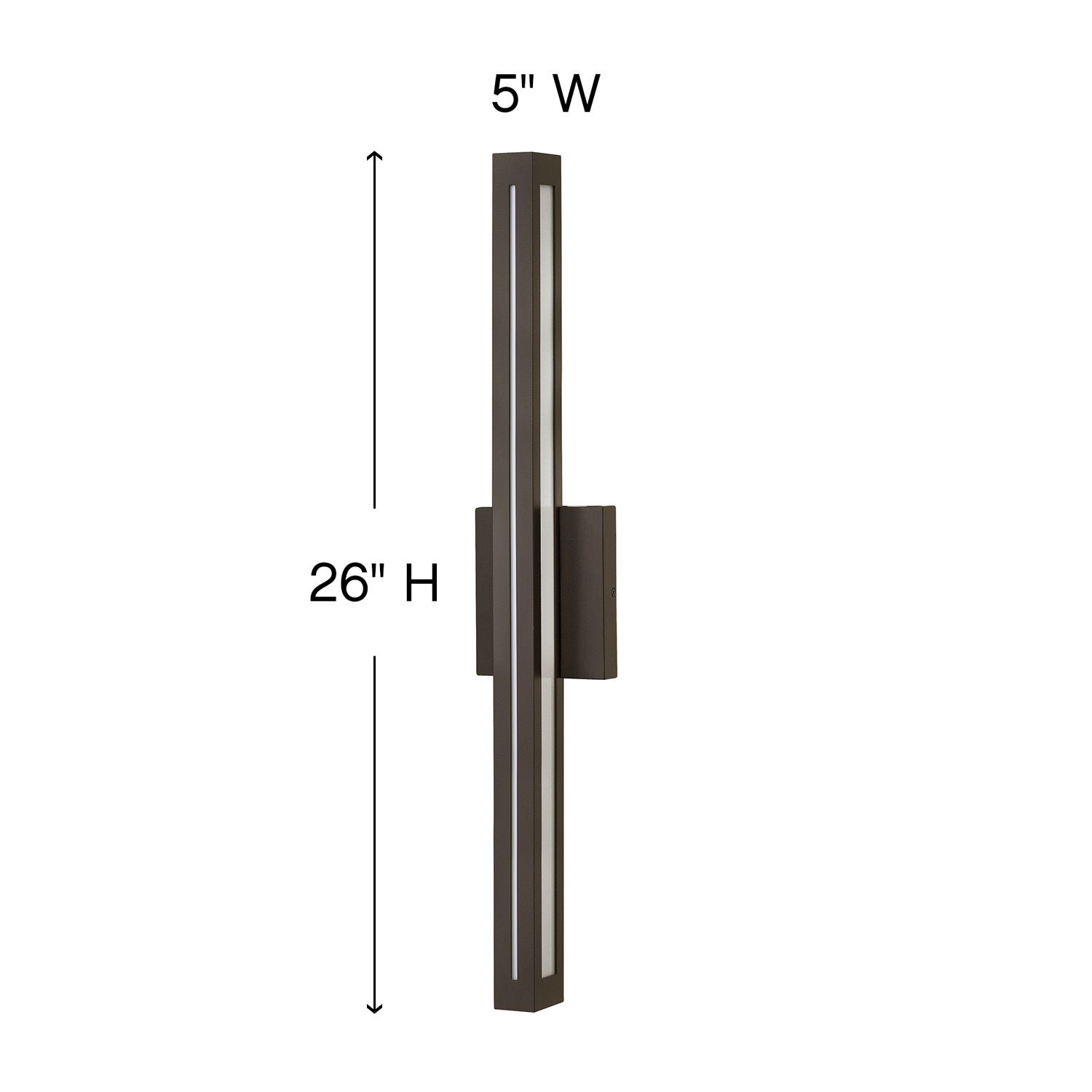 Hinkley Vue LED 26" High Bronze Outdoor Wall Light