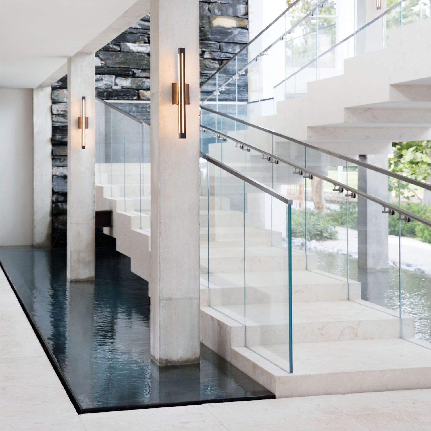 Hinkley Vue LED 26" High Bronze Outdoor Wall Light