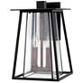1_Hinkley Walker 15" High Black 2-Light LED Outdoor Wall Light