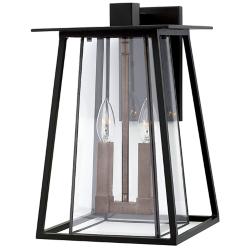 Hinkley Walker 15" High Black 2-Light LED Outdoor Wall Light