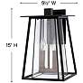 4_Hinkley Walker 15" High Black 2-Light LED Outdoor Wall Light more views